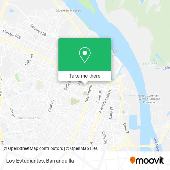 Los Estudiantes map