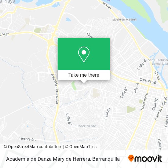 Academia de Danza Mary de Herrera map