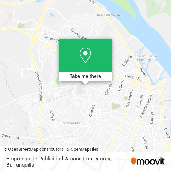 Empresas de Publicidad-Amarís Impresores map