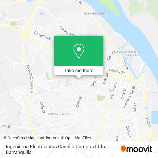 Ingenieros Electricistas Castillo Campos Ltda map