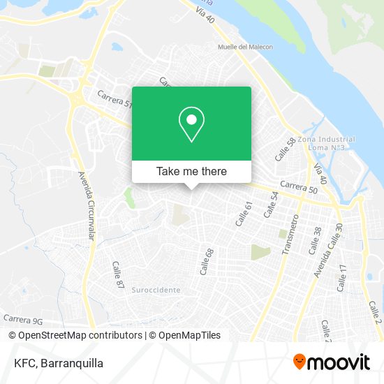 KFC map