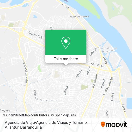 Agencia de Viaje-Agencia de Viajes y Turismo Aliantur map