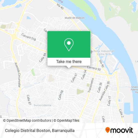 Mapa de Colegio Distrital Boston