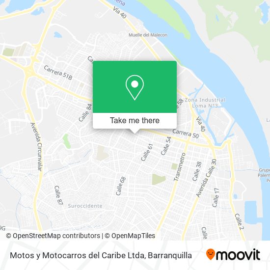 Mapa de Motos y Motocarros del Caribe Ltda