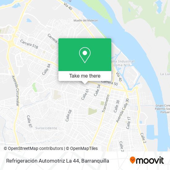Refrigeración Automotriz La 44 map