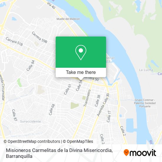 Mapa de Misioneros Carmelitas de la Divina Misericordia