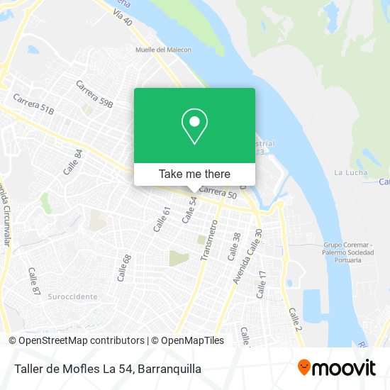 Taller de Mofles La 54 map