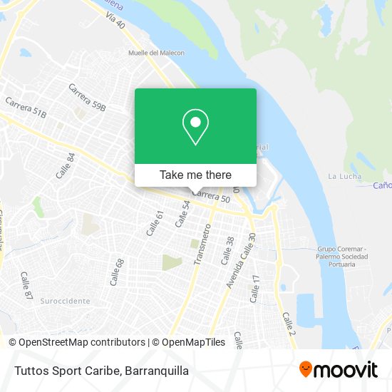 Tuttos Sport Caribe map