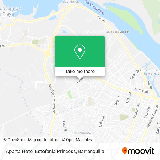 Aparta Hotel Estefania Princess map