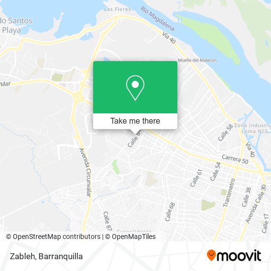 Zableh map