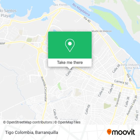 Tigo Colombia map