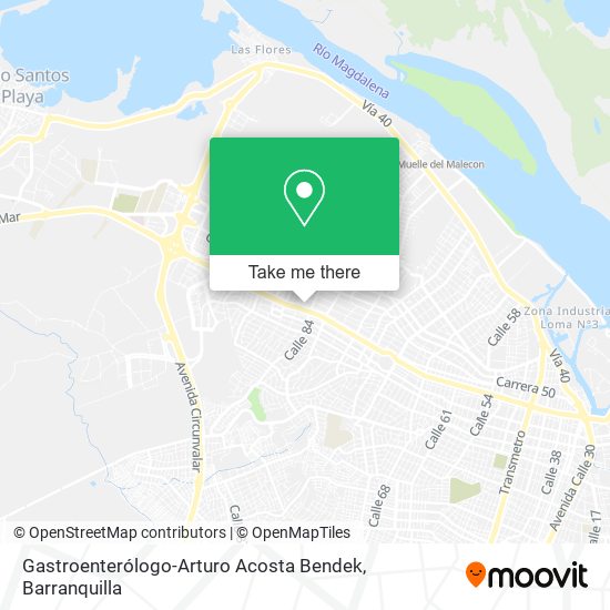 Gastroenterólogo-Arturo Acosta Bendek map