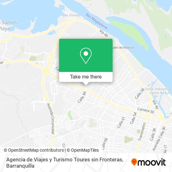 Agencia de Viajes y Turismo Toures sin Fronteras map