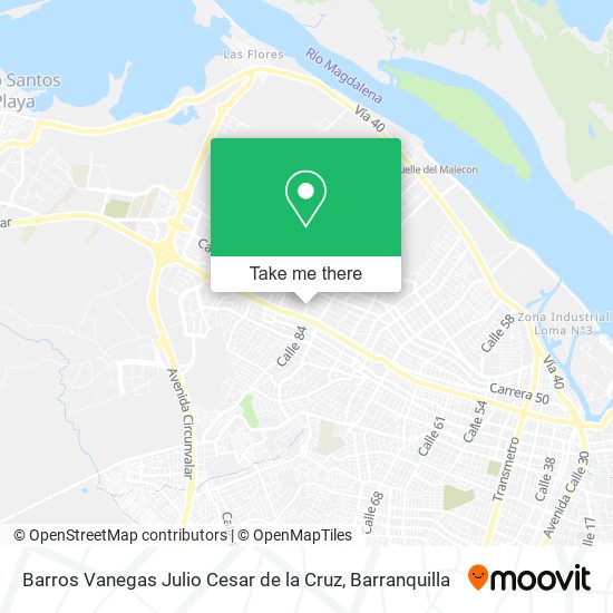 Barros Vanegas Julio Cesar de la Cruz map