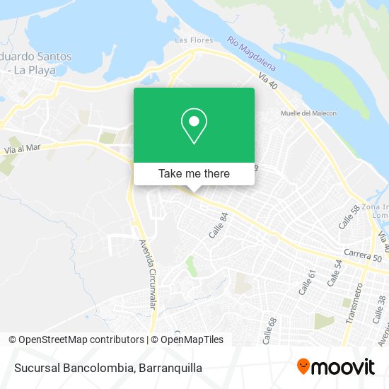 Sucursal Bancolombia map