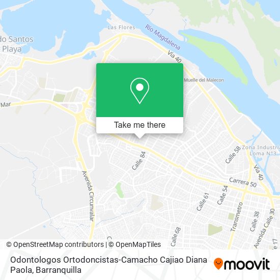 Mapa de Odontologos Ortodoncistas-Camacho Cajiao Diana Paola