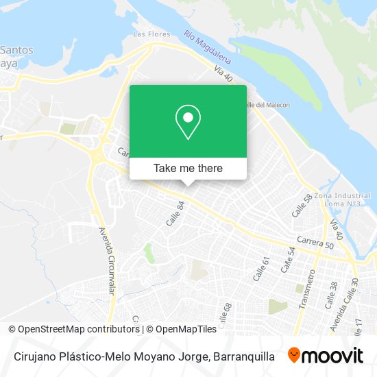 Mapa de Cirujano Plástico-Melo Moyano Jorge
