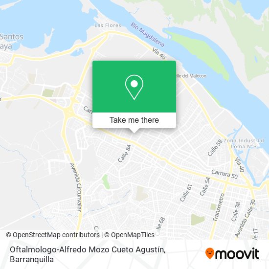 Oftalmologo-Alfredo Mozo Cueto Agustín map