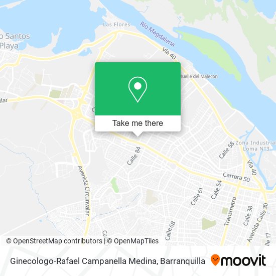 Mapa de Ginecologo-Rafael Campanella Medina
