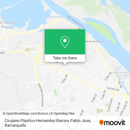 Cirujano Plástico-Hernandez Barrios Pablo Jose map