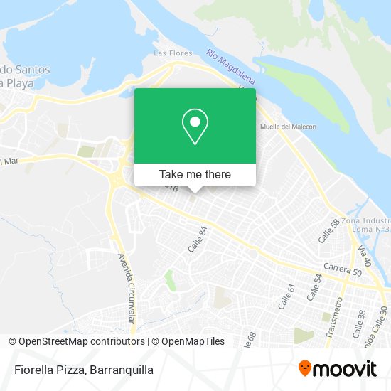 Fiorella Pizza map