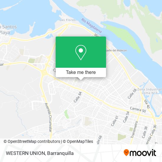 WESTERN UNION map