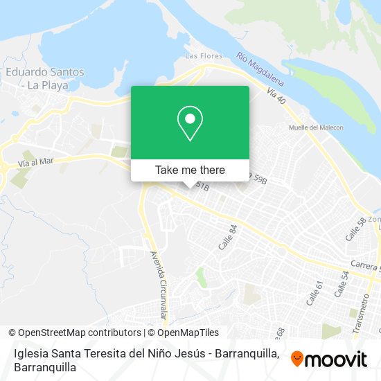 Iglesia Santa Teresita del Niño Jesús - Barranquilla map