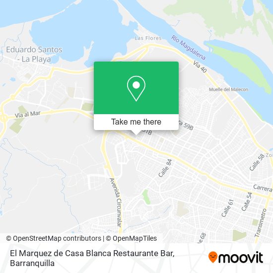 El Marquez de Casa Blanca Restaurante Bar map