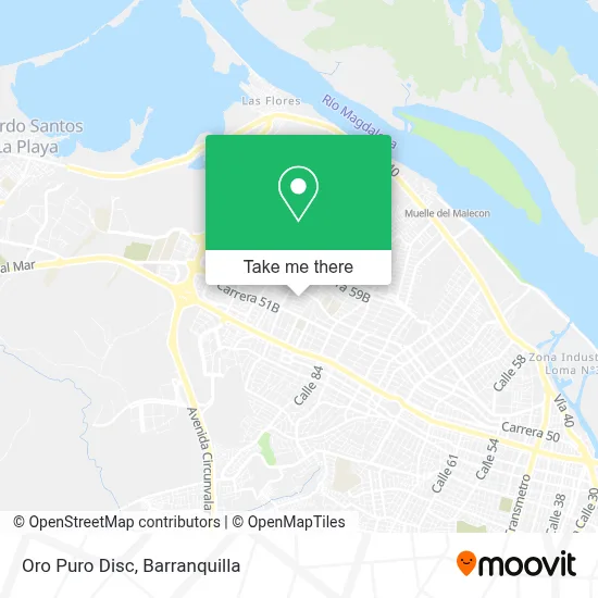 Oro Puro Disc map