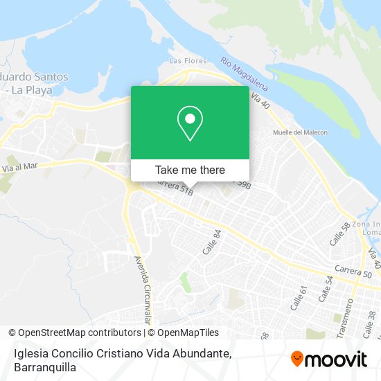 Iglesia Concilio Cristiano Vida Abundante map