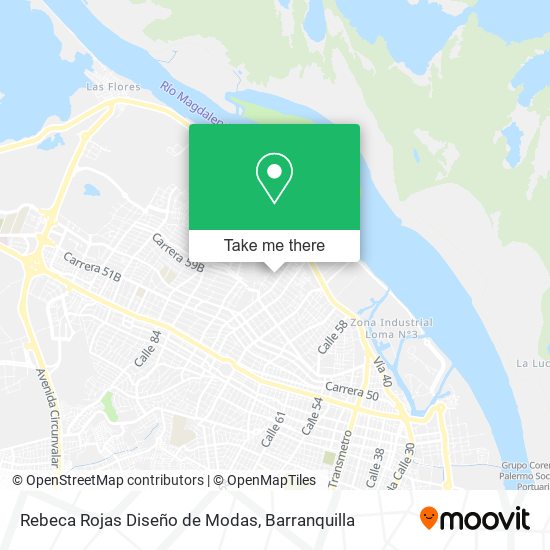 Mapa de Rebeca Rojas Diseño de Modas