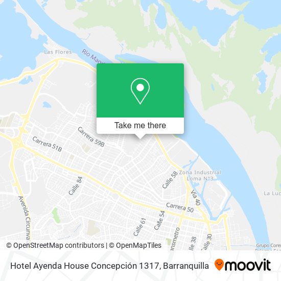 Hotel Ayenda House Concepción 1317 map