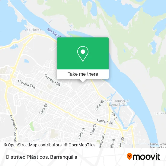 Mapa de Distritec Plásticos