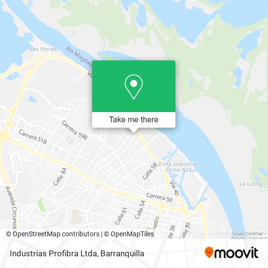 Industrias Profibra Ltda map