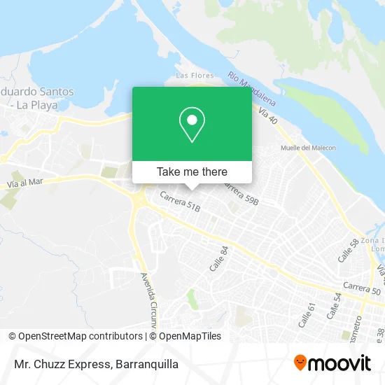 Mr. Chuzz Express map