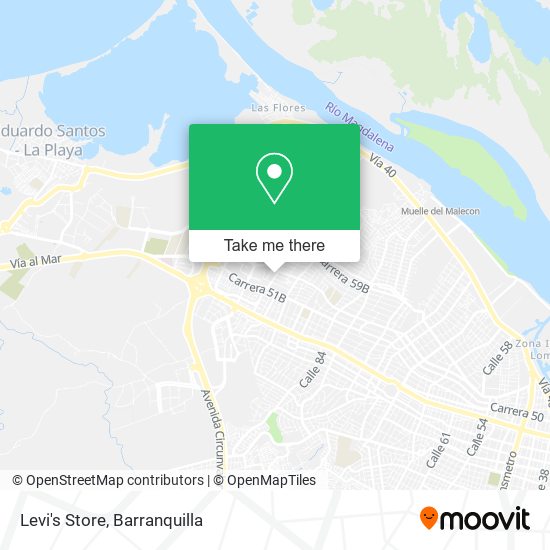 Mapa de Levi's Store