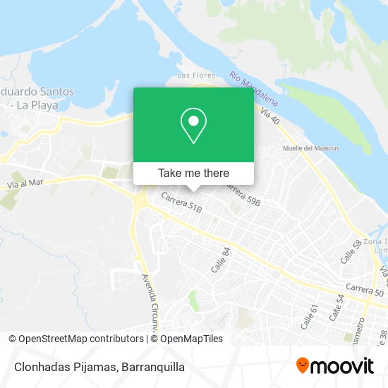 Clonhadas Pijamas map
