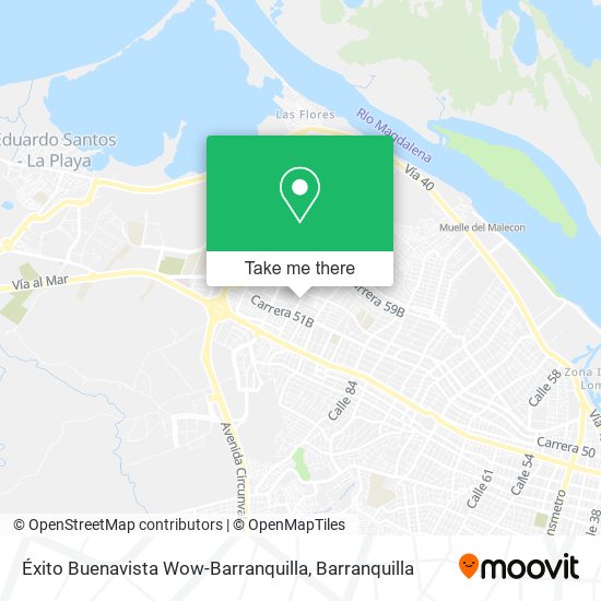 Éxito Buenavista Wow-Barranquilla map