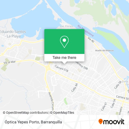 Mapa de Óptica Yepes Porto