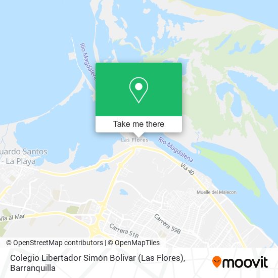 Colegio Libertador Simón Bolivar (Las Flores) map