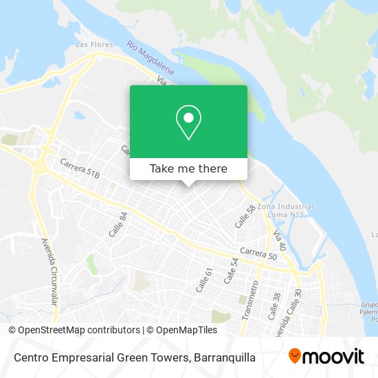 Centro Empresarial Green Towers map