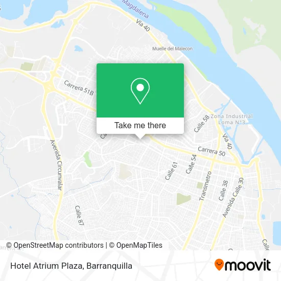 Hotel Atrium Plaza map