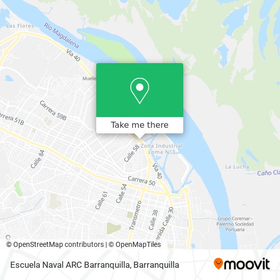 Escuela Naval ARC Barranquilla map