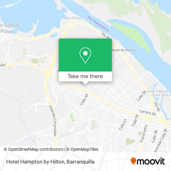 Mapa de Hotel Hampton by Hilton