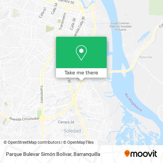 Parque Bulevar Simón Bolívar map