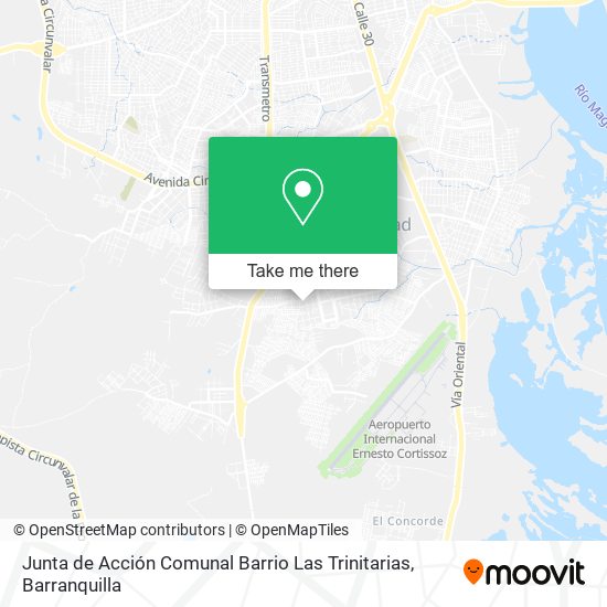 Junta de Acción Comunal Barrio Las Trinitarias map