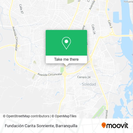 Mapa de Fundación Carita Sonriente