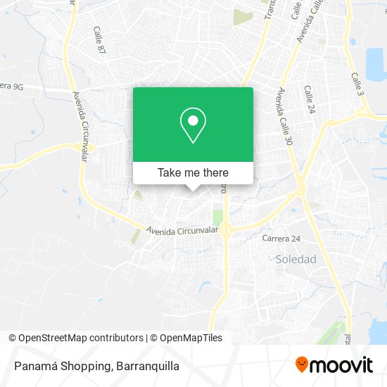 Panamá Shopping map