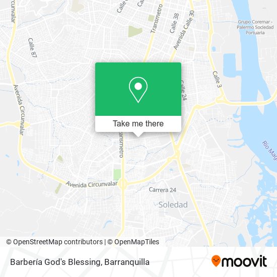 Barbería God's Blessing map