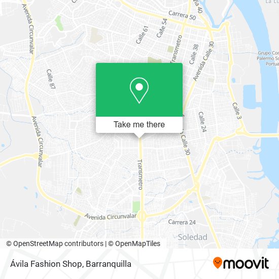 Mapa de Ávila Fashion Shop